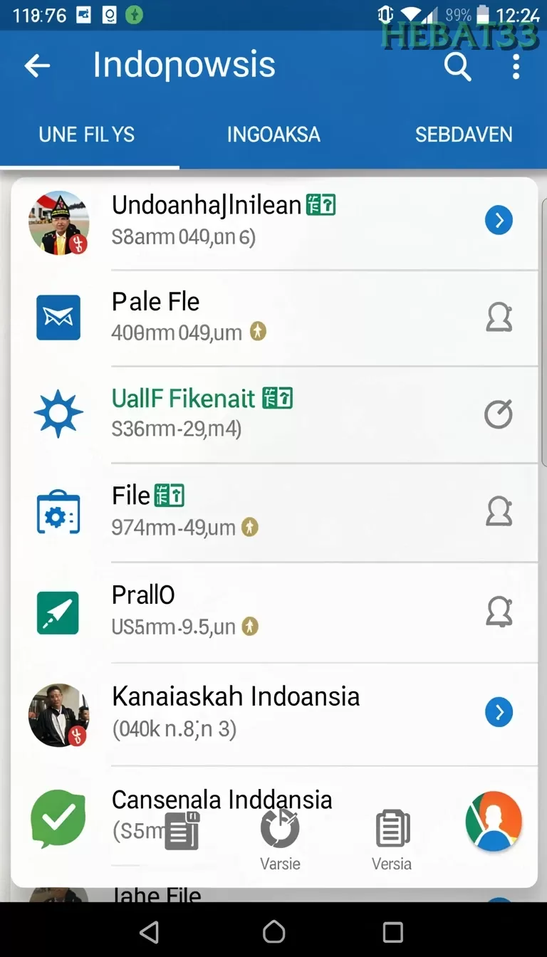 Cuplikan layar HIATOTO — menu navigasi