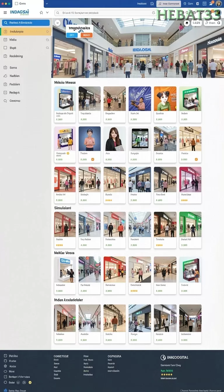 Cuplikan layar QQSTAR — menu navigasi