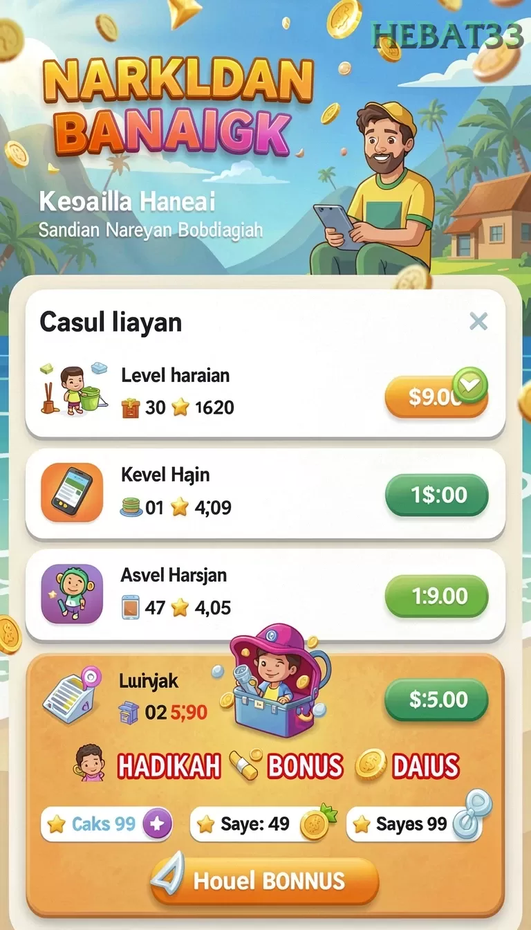 Cuplikan layar KETUA268 — menu navigasi