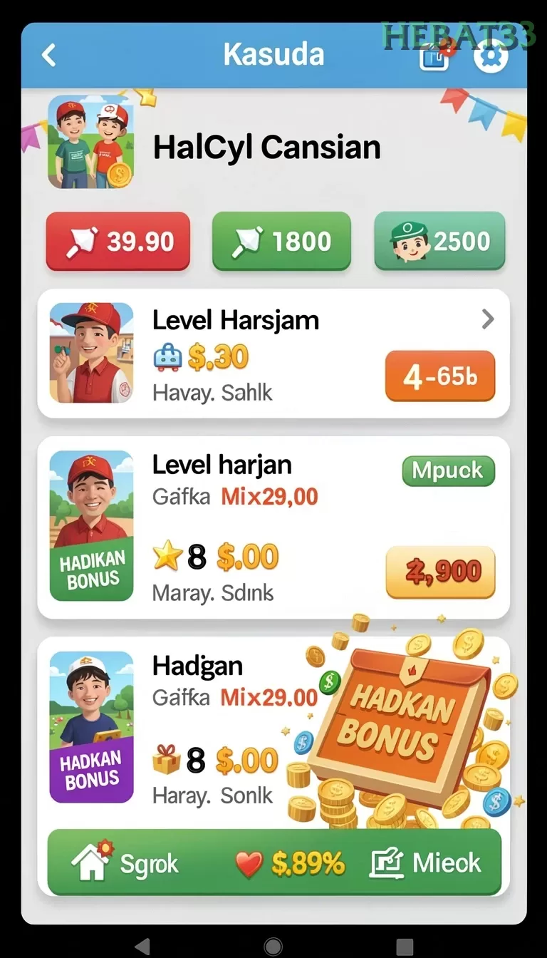 Cuplikan layar WINTER4D — menu navigasi